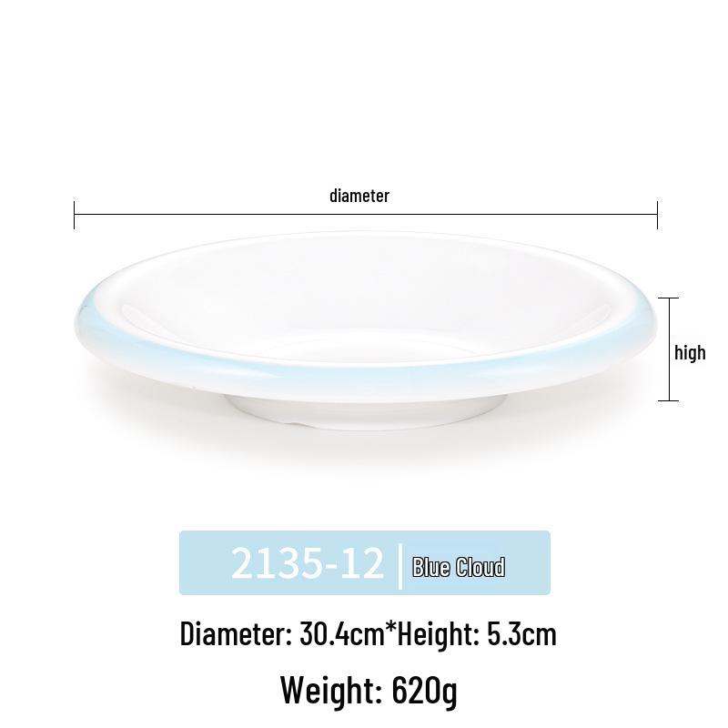 Okrągły talerz melaminowy - Naczynia stołowe inspirowane porcelaną dla restauracji i hoteli, Idealny do kuchni zachodniej