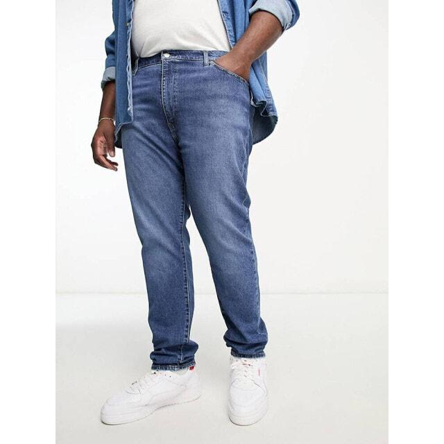

Узкие зауженные джинсы Levi s Big & Tall 512 темно-синего цвета