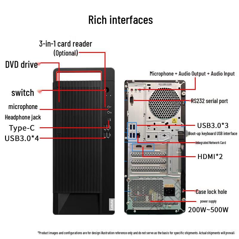 Lenovo KaiTian M740J Inländische Innovation Desktop-PC für Business und KI-Workstations (CN-Version)