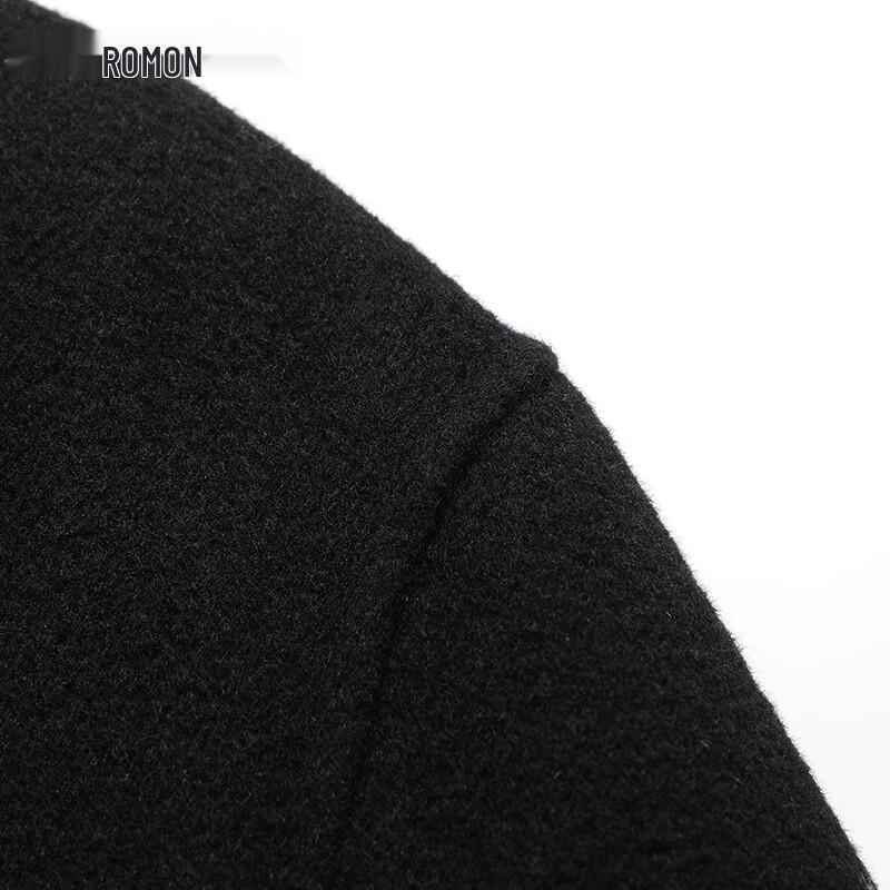 Romon Men's 100% Merino Wool Mid-Length Double-Sided Coat