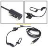 W89C 7.1mm Telescopic Heavy Duty Acoustic Air Tube Earphone Headset Mic Headphone 7.1mm Plug For Walkie Talkie Radios