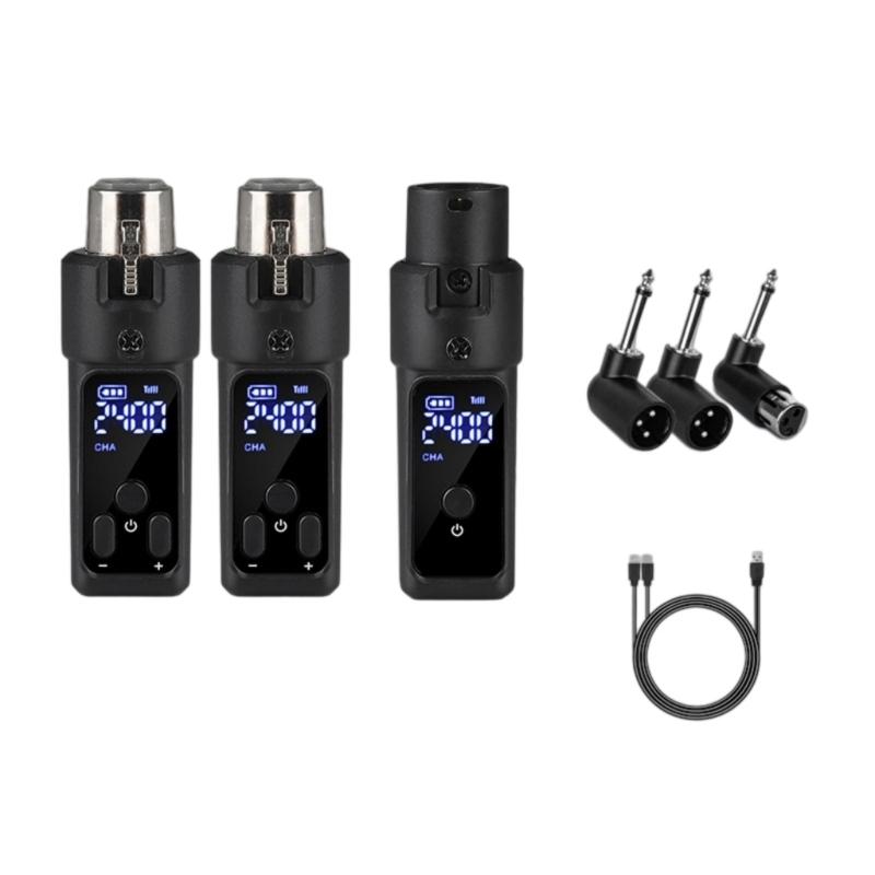 2.4Ghz Microphone Wireless Converter Transmitter and Microphone Receiver Dynamic Condenser Microphone Universal