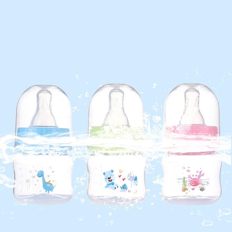 Newborn Bottle Baby PP-Nursing Bottle Liquid Juice Feeding Bottle Food Grade Infant Mini Size Wide Neck Formula Bottle
