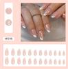 Rote Polka Dot French Press-On-Nägel Kurze Mandel-Fingernägel Wiederverwendbare Nagelspitzen-Pflaster für Damen DIY-Maniküre-Zubehör