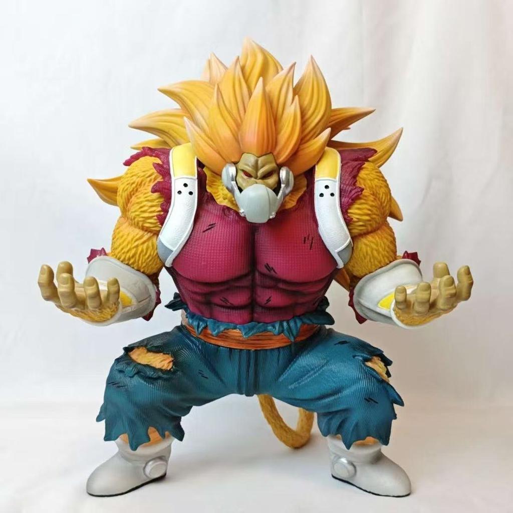 31cm Dragon Ball Cumber Golden Great Ape Super Saiyan Gk Statue Pvc Figure Detachable Mask Collectible Model Desktop Decoration