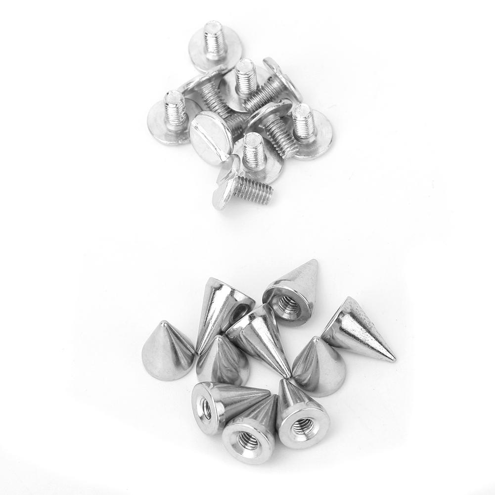 50pcs 7*10mm Spikes Punk Rivets Leathercraft Studs Clothing Decoration (Bronze)