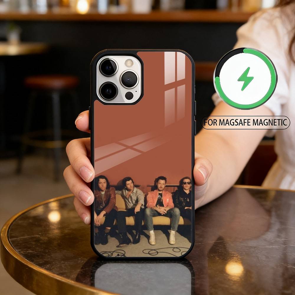 

Band A-Arctic M-Monkeys Magnetic For Magsafe Wireless Charging Phone Case For iPhone17,16,15,14,13,12,11 Plus,Pro Max iPhone12PRO