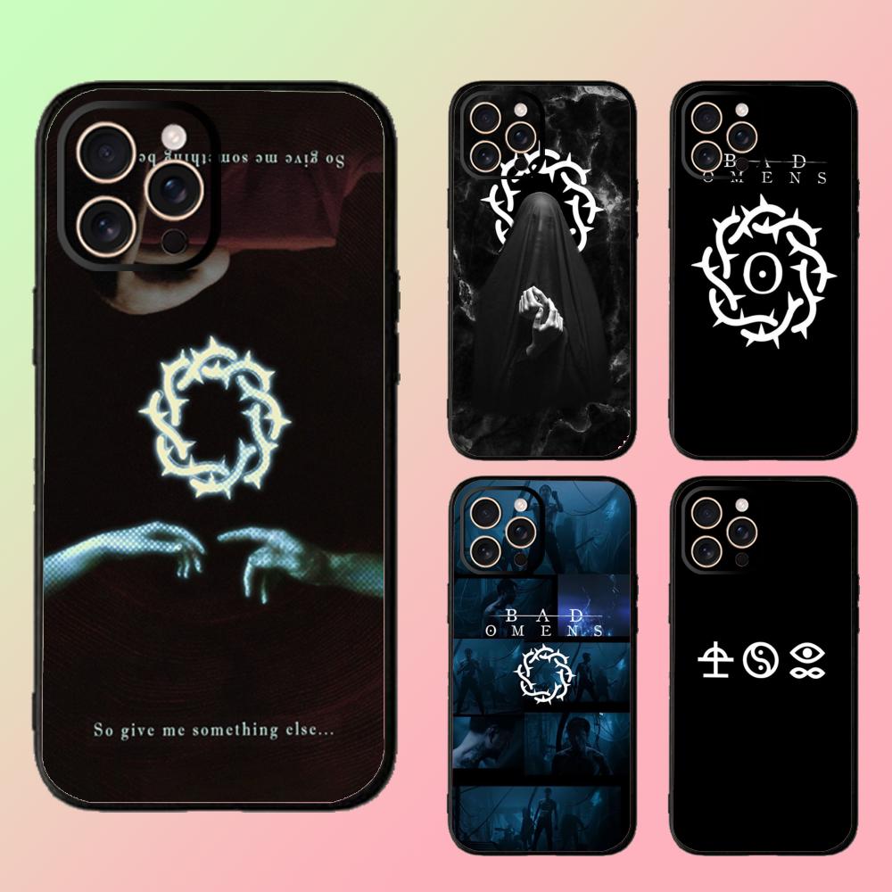 Cool Fashion Badd Omens Band Poster Phone Case For iPhone 17 16 16e 15 14 13 12 Plus Mini Pro Max Soft Black Shockproof Cover