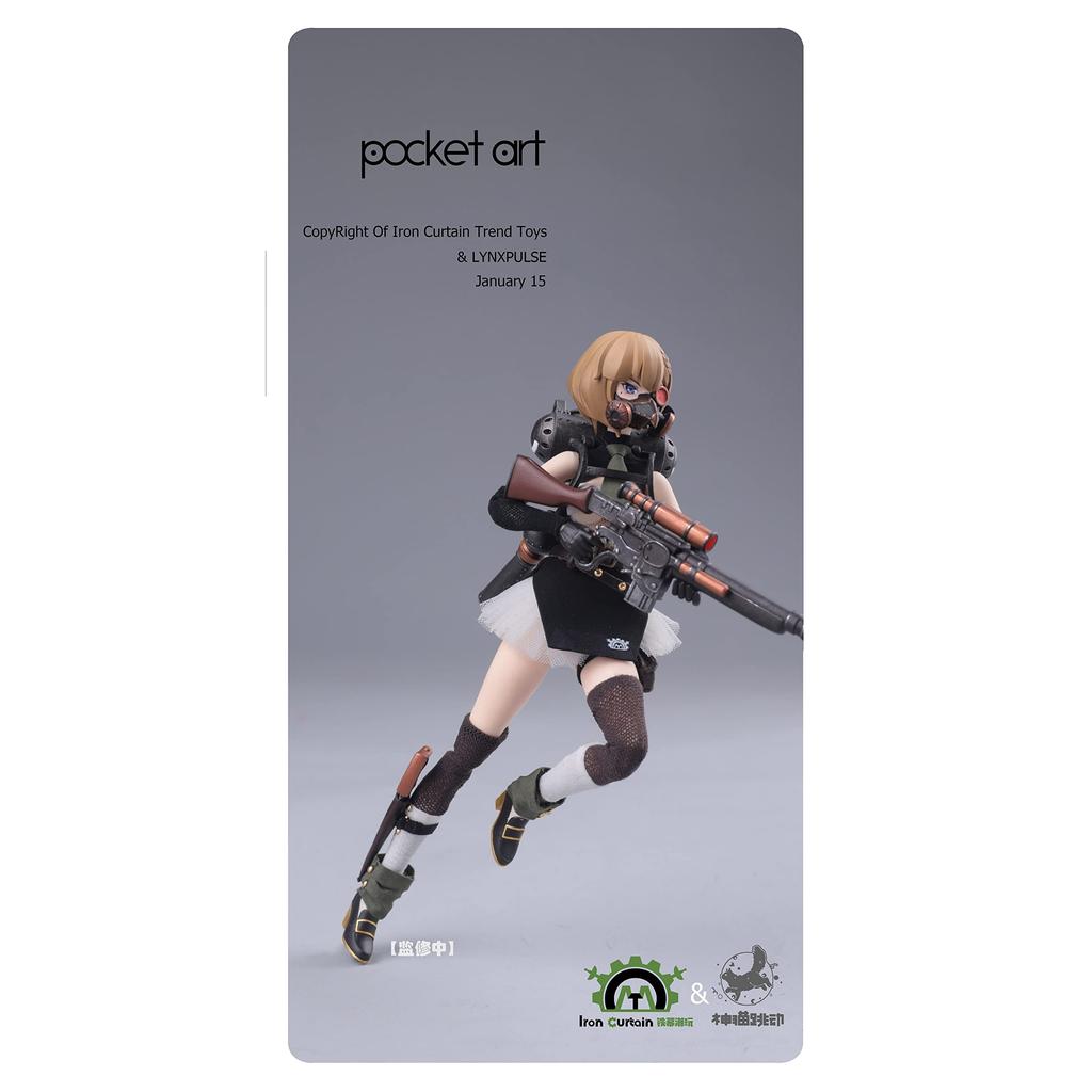 LYNXPULSE POCKET ART Series PA001 Emilia 1/12 Scale PVC&ABS Cloth Painted Action Figure