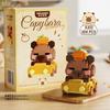 Cute Capybara Construction Blocks Figurine Micro Blocks Educational Toys Diy Model Fun Stem Plaything Desktop Decor Model & Collectible