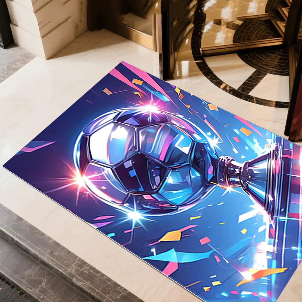 1pc soccer ball rug home carpet design for office decor gift living room bedroom