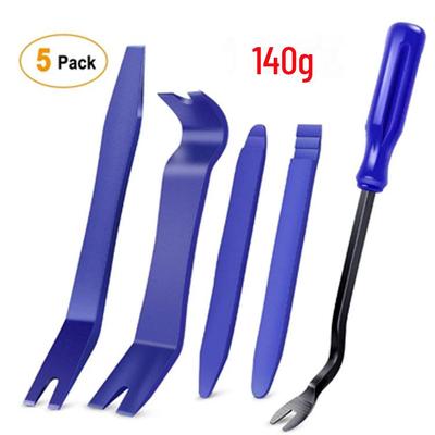 Zestaw narzędzi do usuwania listew wykończeniowych Car Audio - 5 szt. łomów antyzarysowujących do paneli drzwi i deski rozdzielczej