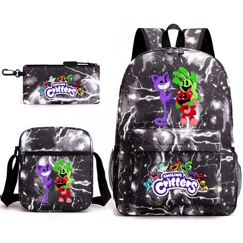 School season starry sky primary school student schoolbag smiling animal leisure backpack