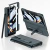 For Samsung Galaxy Z Fold 4 Case Ultra Thin Matte Magnetic Folding Hinge Kickstand With Side Pen Slot Tempered Film Hard Cover