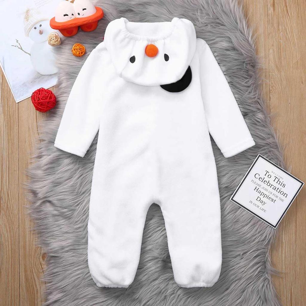 Christmas Snowman Cosplay Snowman Fancy Dress for Girls and Baby e0445 [monoii] Kids' Costume, Children's Romper, Boys, White, Kigurumi,