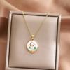 Artistic Blossomy Bivalve Charm Necklace 10 Artisanal Designs Additional Metal Mixture Jewelry Perfect For Gifting Instances