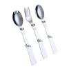 Łyżka lutownicza ze stali nierdzewnej 304 Kreatywna zastawa stołowa Outdoor Portable Three-Fold Spoon Fork Travel Folding Spoon Storage Box