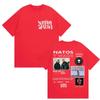 Rapper NATOS WAOR Album 2025 Merch T-Shirt Herren Hochwertige Mode O-Ausschnitt T-Shirt Hip Hop Übergroße T-Shirts Streetwear