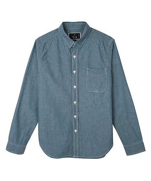 Arrange Skyblue Chambray Shirts Blue/L