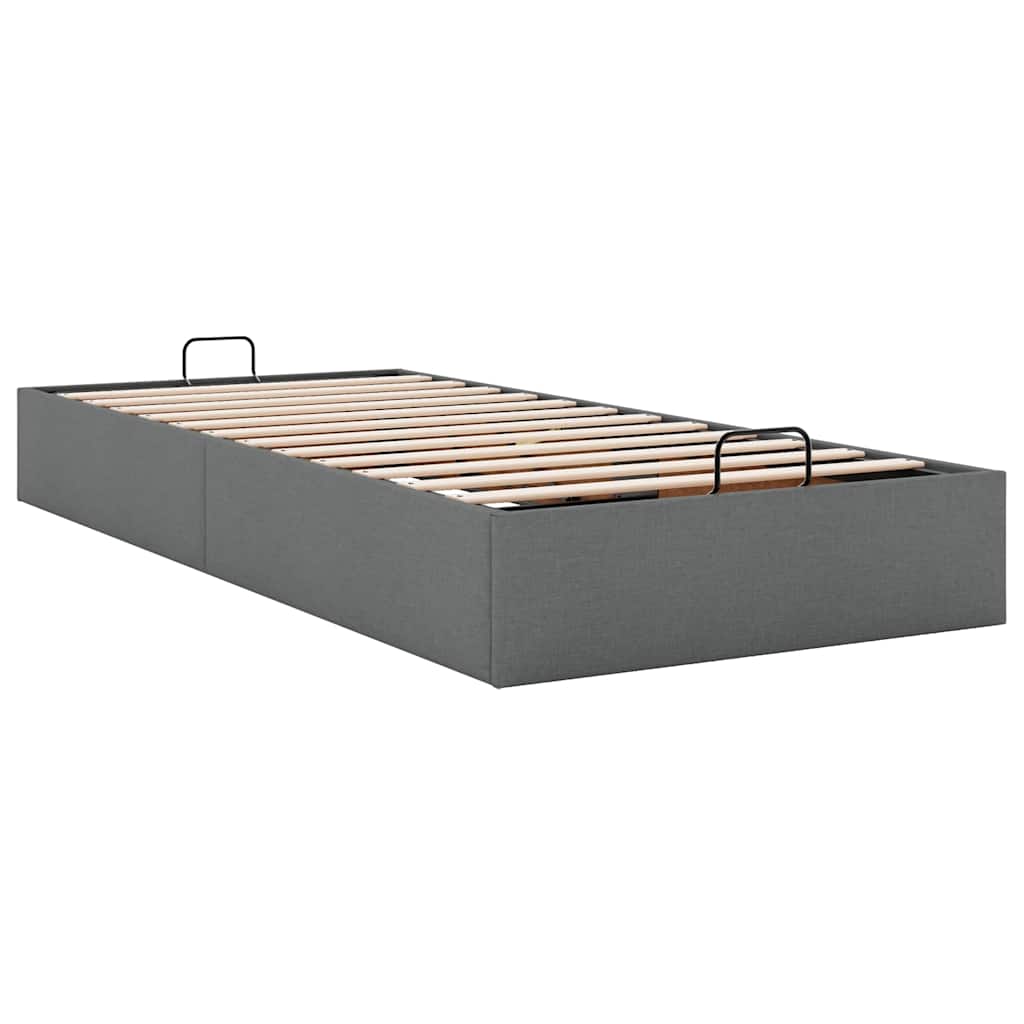 Vidaxl Struttura Letto Ottoman senza Materasso, Grigia, 100x200 cm, Tessuto