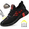 Fashion Work Sneakers Men Safety Shoes Construction Steel Toe Work Shoes Safety Boots Men Shoes Anti-Puncture Working Summer Kevlar