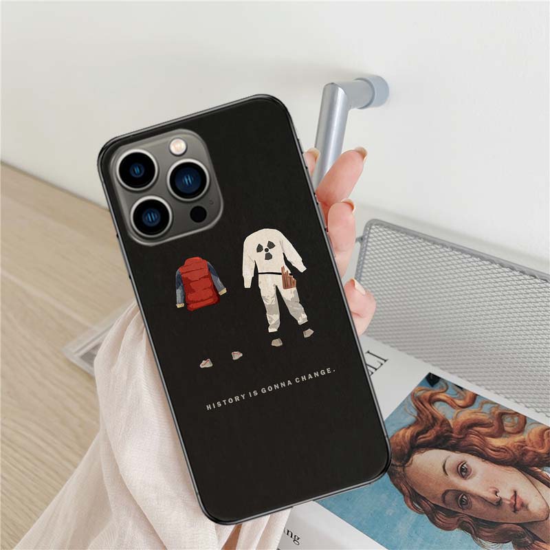 Back To The Future Phone Case For Apple Iphone 16 15+ 17 Pro Max 14 Plus 16E Air 13 12 Mini Clear Cover Silicone Cute Shel