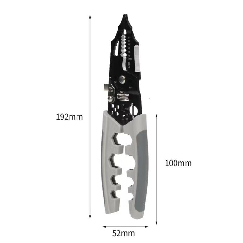 Multifunctional Steel Wire Stripper Crimper Tool With 28 Functions For Professional Electrical Wiring Tasks
