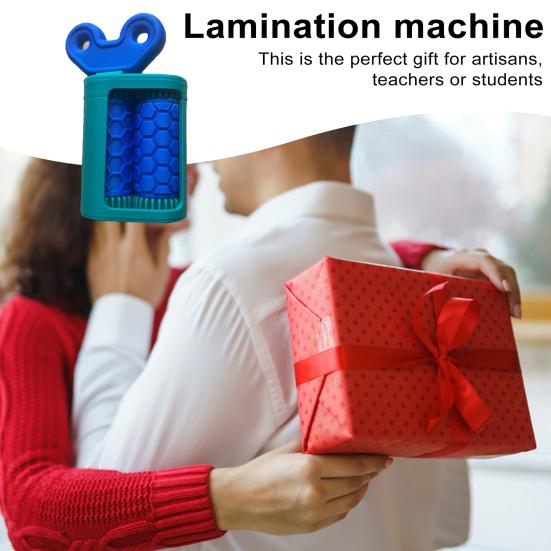 Business Card Embosser Portable Lightweight 3D Printed Embosser Tools DIY Cards Scrapbooking Crafts Mini Dual Rollers Embosser Stamp