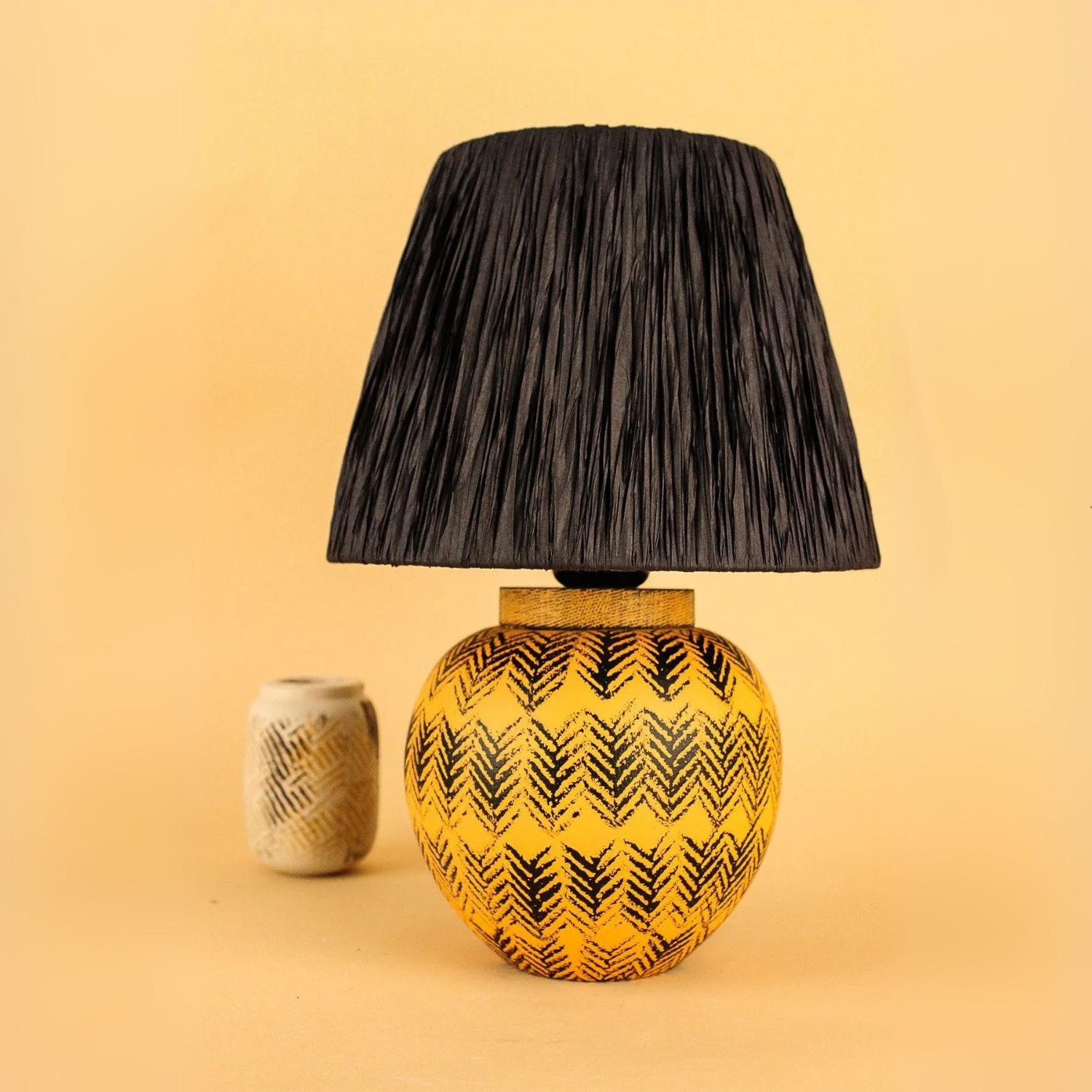 

Enfant Ceramic Lampshade Orange Black 35 cm помаранчевий