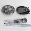 Men's Punk Androgynous Belt Buckle Knife - Cool Hip Hop Style, Self-Defense Accessory