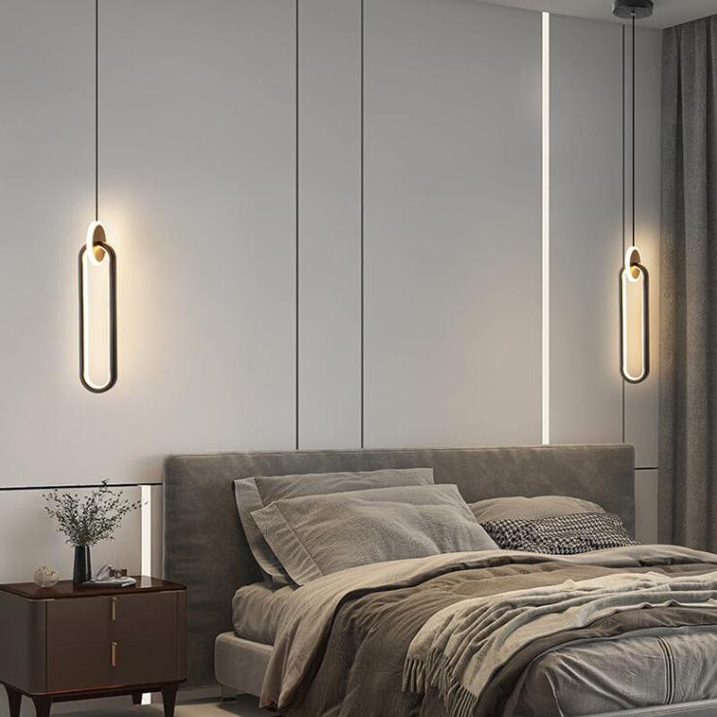 Moderne LED Pendelleuchte für Schlafzimmer Nachttisch Wohnzimmer Esszimmer Hintergrund Hängeleuchte Kronleuchter Wohnkultur Leuchte