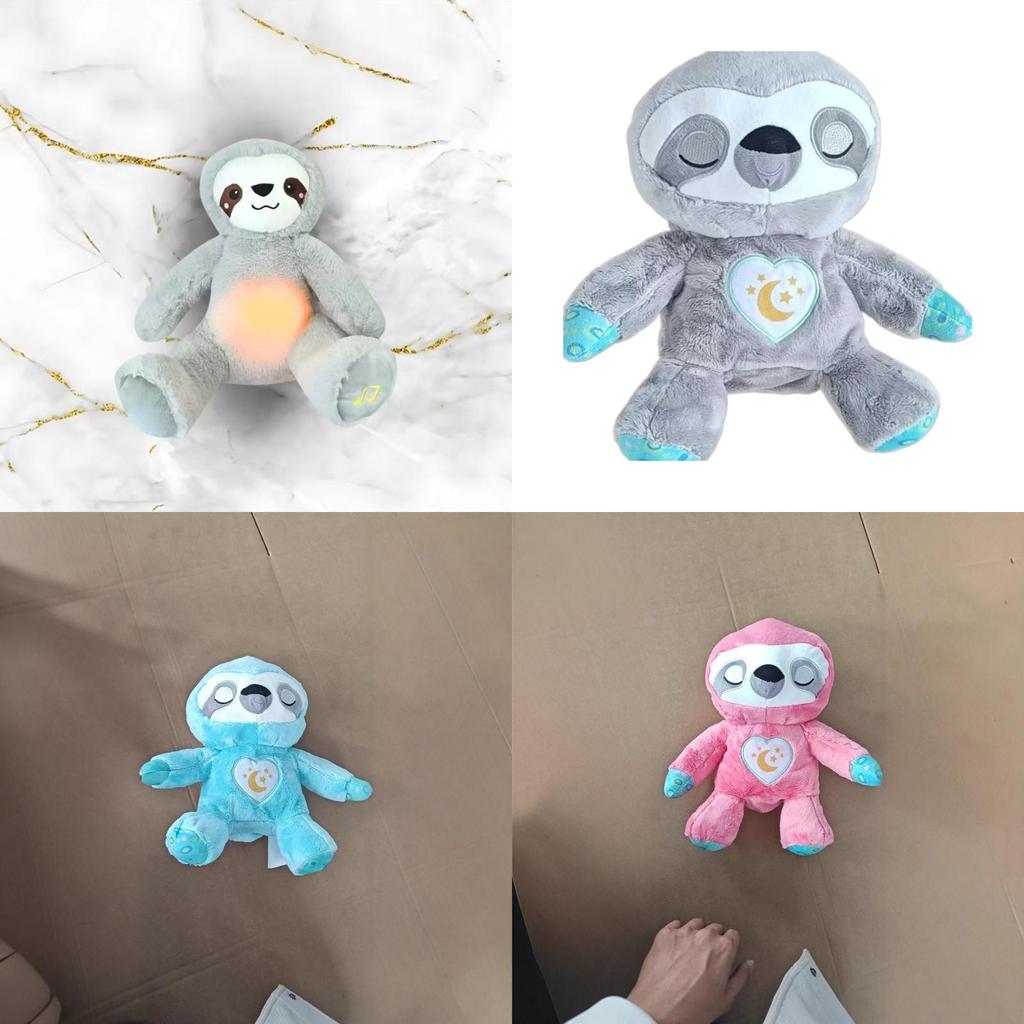 Breathing Light Up Otter Plush Toy For Newborns Soft Sleep Aid For Babies