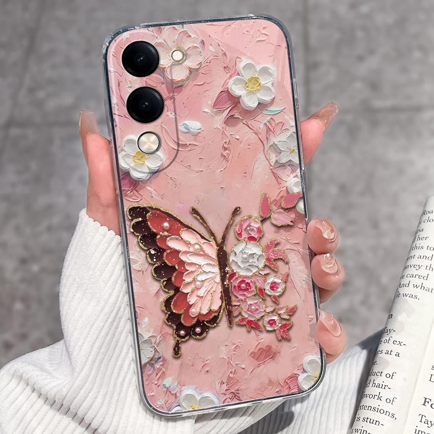 Fashion Casing For Vivo Y04 Y02 Y02a Y02s Y400 Pro X200 Ultra X200s Phone Case Lovely Cat Panda Shell Transparent TPU Soft Silicone Shockproof Housing