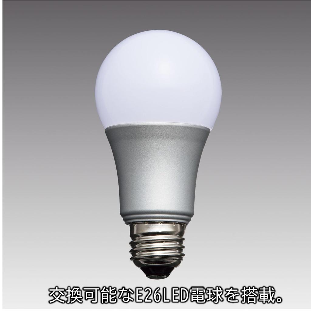 Yamada Shomei LED Desk Light Alloy Steel Black E26LED Bulb Daylight White Z-LIGHT Z-108NB