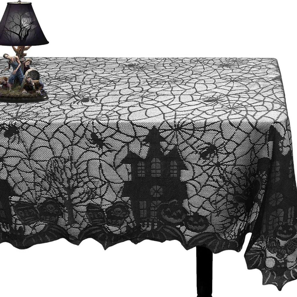 Environmentally Friendly Halloween Lace Tablecloth Disposable Tablecloth  Festival Party