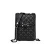 Put Mobile Phone Bag, Women's Messenger Bag, Chain Bag, Soft Leather Women's Bag, Versatile Vertical Change Bag, Diamond Grid Small Bag.