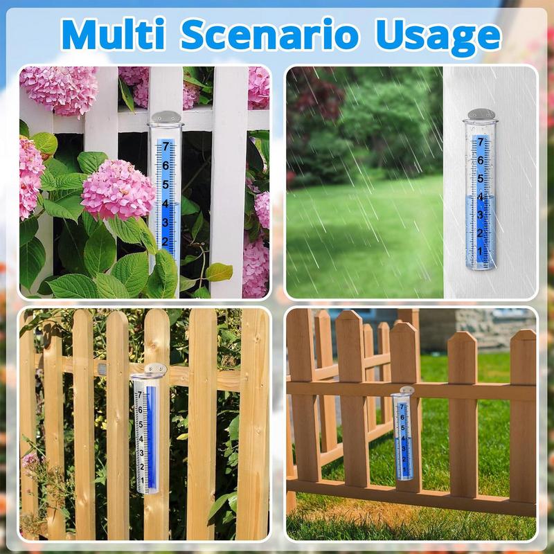 Outdoor Rain Gauges For Yard Freeze Proof Water Meter Accurate Meter With Large Numbers For Weather Monitoring Farming