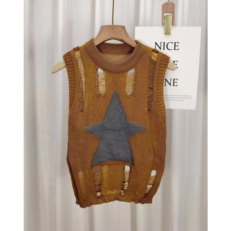 Women's Hollow-Out Knit Camisole - Bodycon, Short, Hot Girl Design