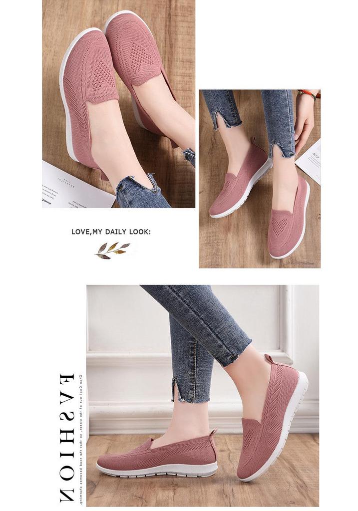 Women's Spring Style Shallow Mouth Breathable Old Beijing Cloth Shoes – Versatile Casual Shoes for Middle-aged and Elderly Mothers