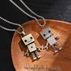 Unisex Hip-Hop Robot Necklace - Street Fashion Pendant for Couples
