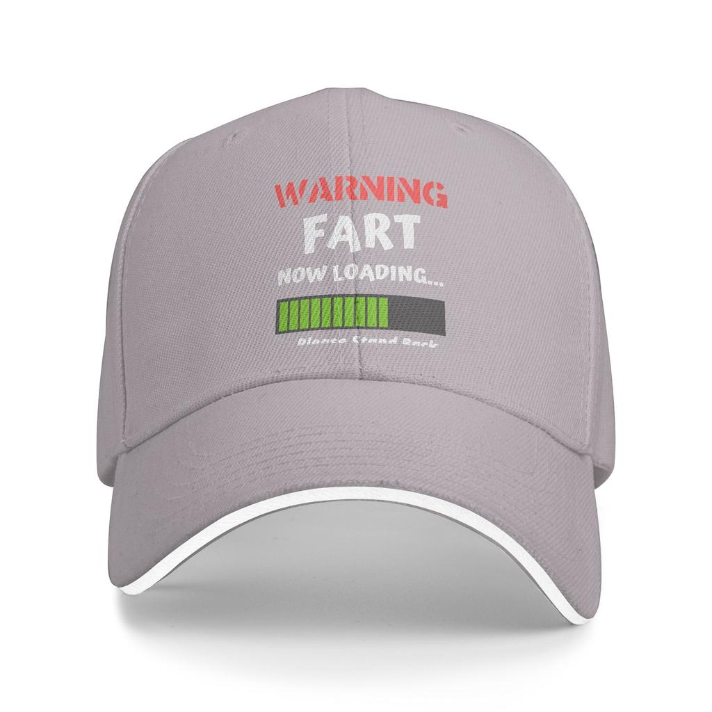 Warning Fart Now Loading Baseball Cap  y2k Cute Female Male Hip Hop Hats Adjustable Design Hunting Camping Snapback Cap Gift