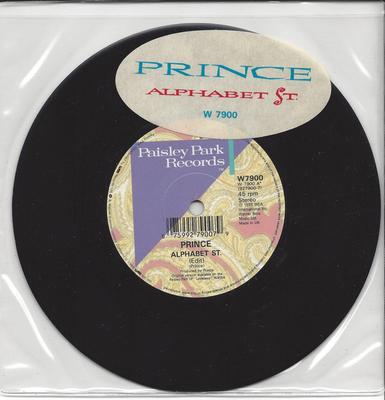 7inch Record PRINCE - Alphabet St. W7900 Paisley Park 1988 UK Rock Used