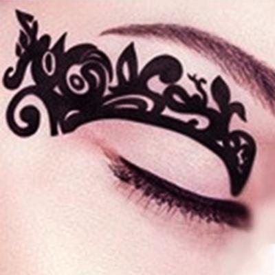 2 Pcs Eye Tattoo Stickers DIY Temporary Waterproof Clear Print Great Stickiness Disposable Eyeshadow Eyeliner Face Sticker Halloween Makeup Tool