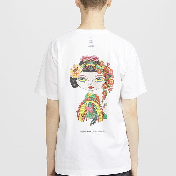 Uniqlo Ut X Nanzuka Neo-Miyage Collaboration Tanaka Keiichi Printed T-Shirt Unisex Tops White 427277