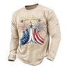 Men's Long Sleeve Casual Printed T Shirt 250 Years 1776 2026 Never Expires America Strong Graphic Top