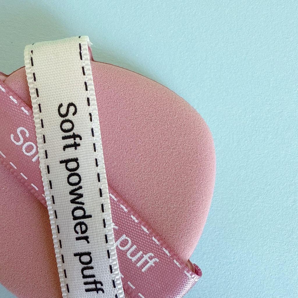 Dual Ribbon Q-Bounce Cushion Foundation Sponge - Compact, Small Portable Puff