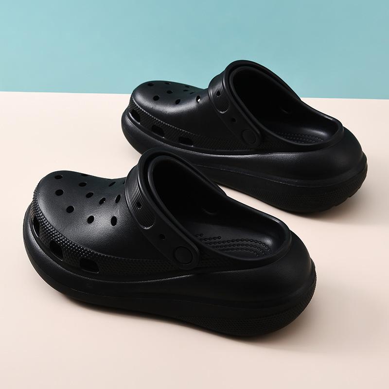 Hole shoes women's new summer non-slip versatile bag head drag EVA outer wear breathable non-smelly feet beach shoes men