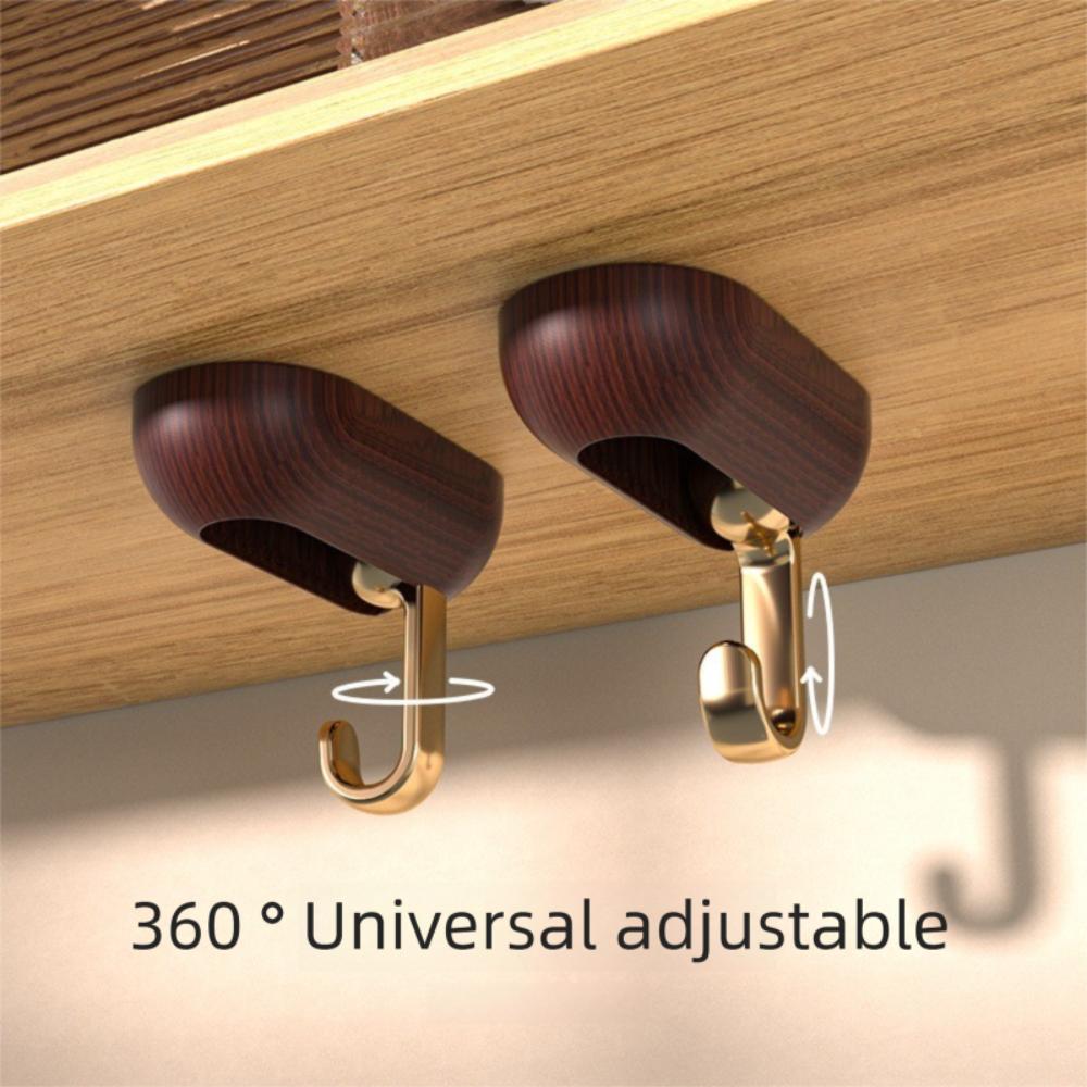 4pcs Non-Perforated Load-Bearing Hook Wall Mounted Non-Marking Hook  Home Organization