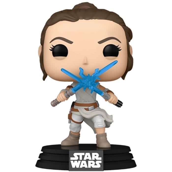 Figurine Funko Pop! Star Wars : Épisode 9 - Rey Double Sabre