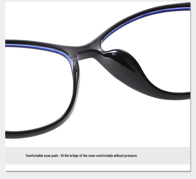 TR Ultralight 2025 Cat-Eye Glasses: Fashionable Women's Eyewear with Anti-Blue Light, Myopia-Friendly, Ideal for Bare Face.